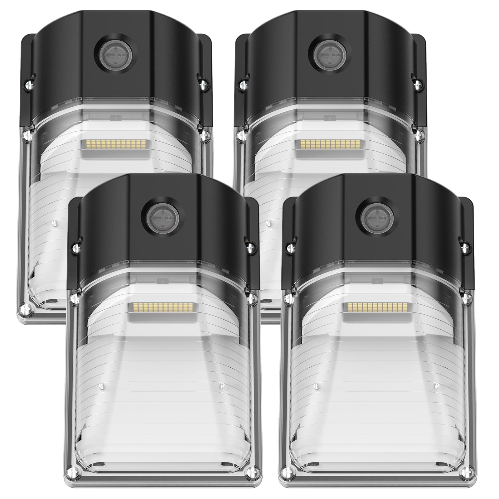 GGJIA 30W Mini LED Wall Pack with dusk-to-dawn sensor for outdoor lighting.