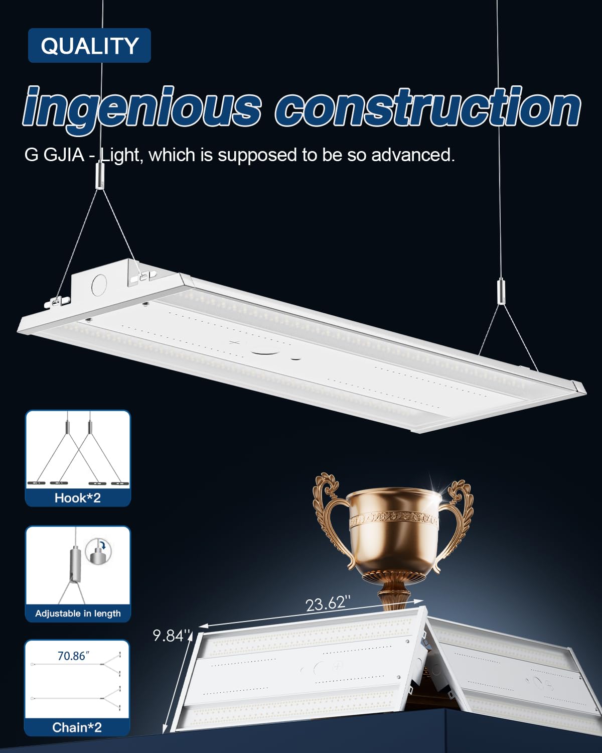 G GJIA rugged aluminum housing aids heat dissipation and longevity.