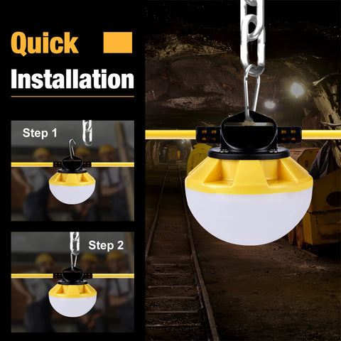 G GJIA IP65 weatherproof construction lights for outdoor use