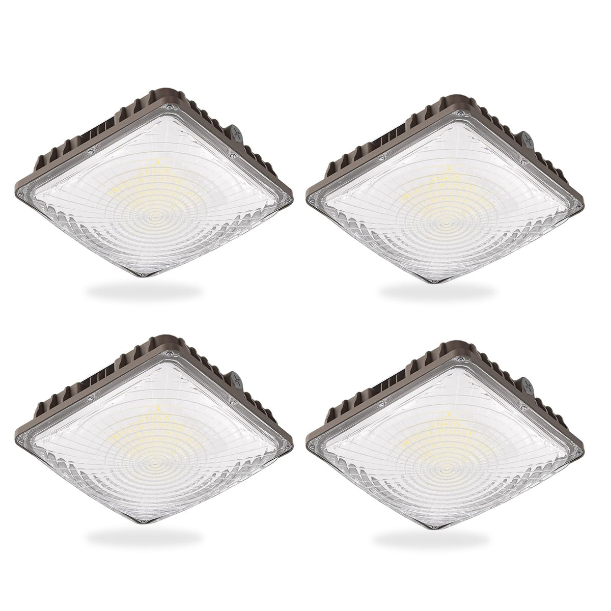 G GJIA LED canopy light 9000lm 5000K for bright outdoor entrances.