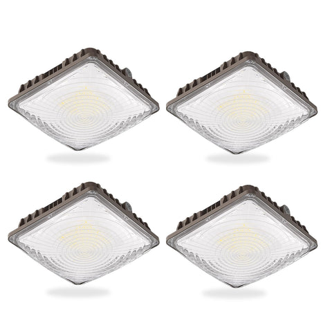 G GJIA LED canopy light 9000lm 5000K for bright outdoor entrances.