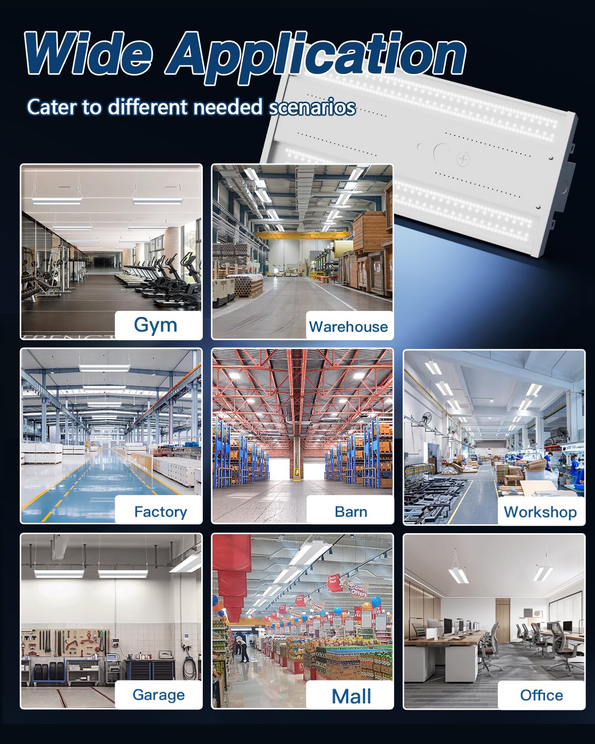 G GJIA wide voltage 120-277V enables versatile space use.