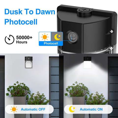 G GJIA 3600lm wall light showcases bright, wide coverage for porches and driveways.