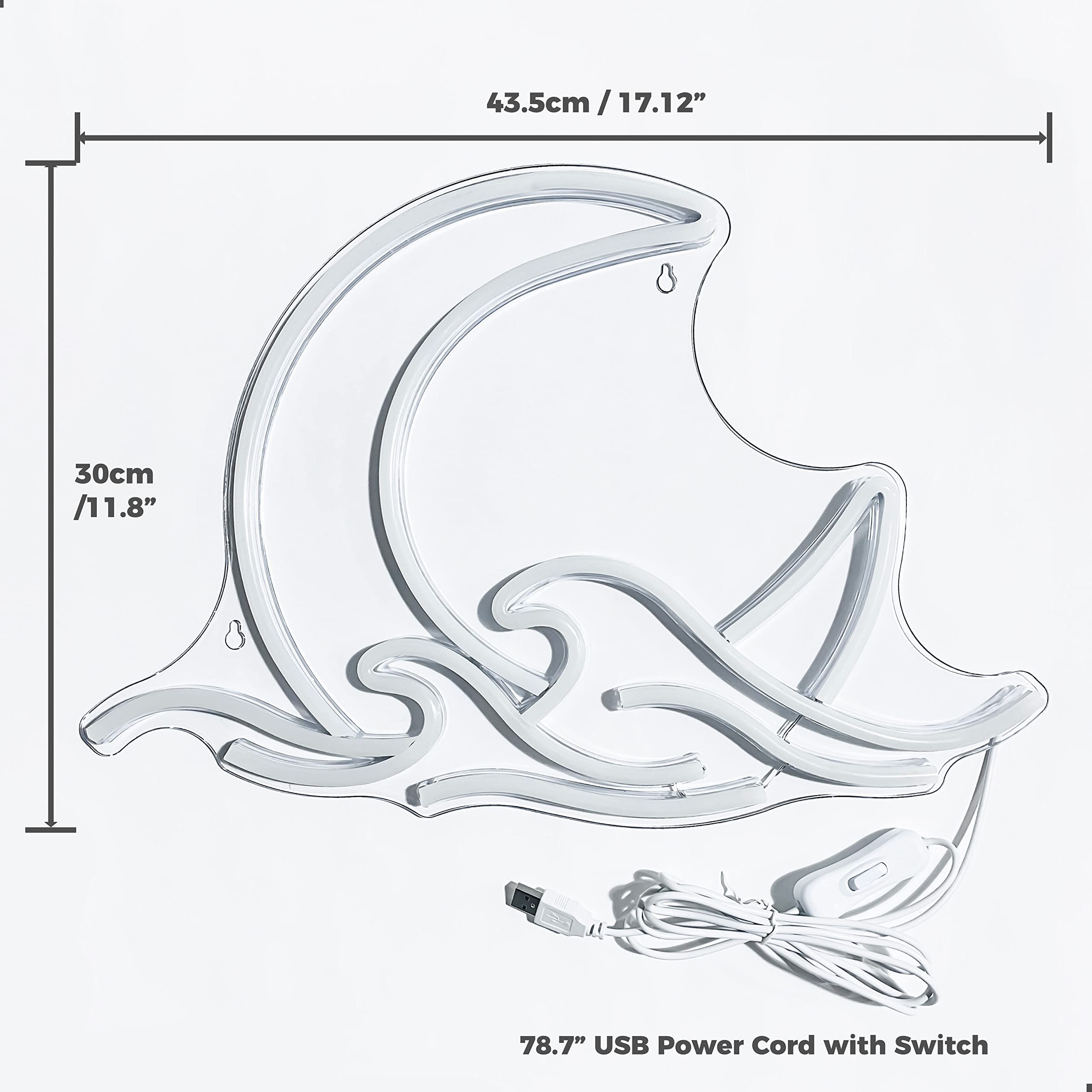 GGK Anime-style Moon Wall Decor Neon adds artistic flair to any space