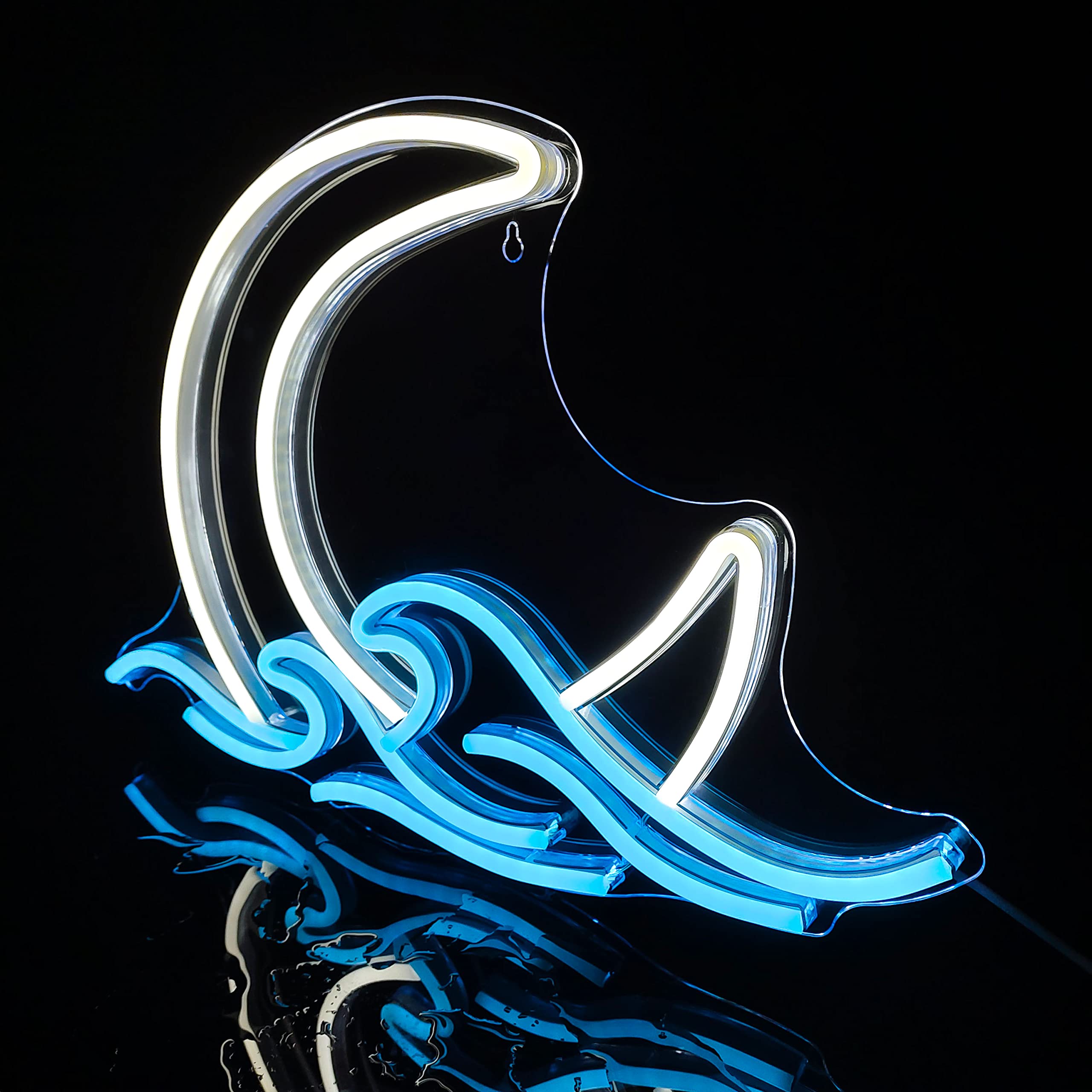 GGK Twilight Wave LED Neon Light creates a calming ambience in bedrooms