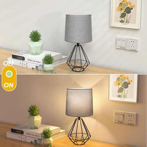 GGOYING lamp dimensions show compact footprint, ideal for small tables and desks