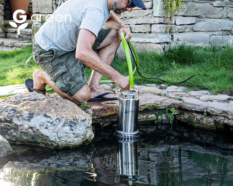 G Green EXPERT 25-foot grounded cord enables safe remote operation.