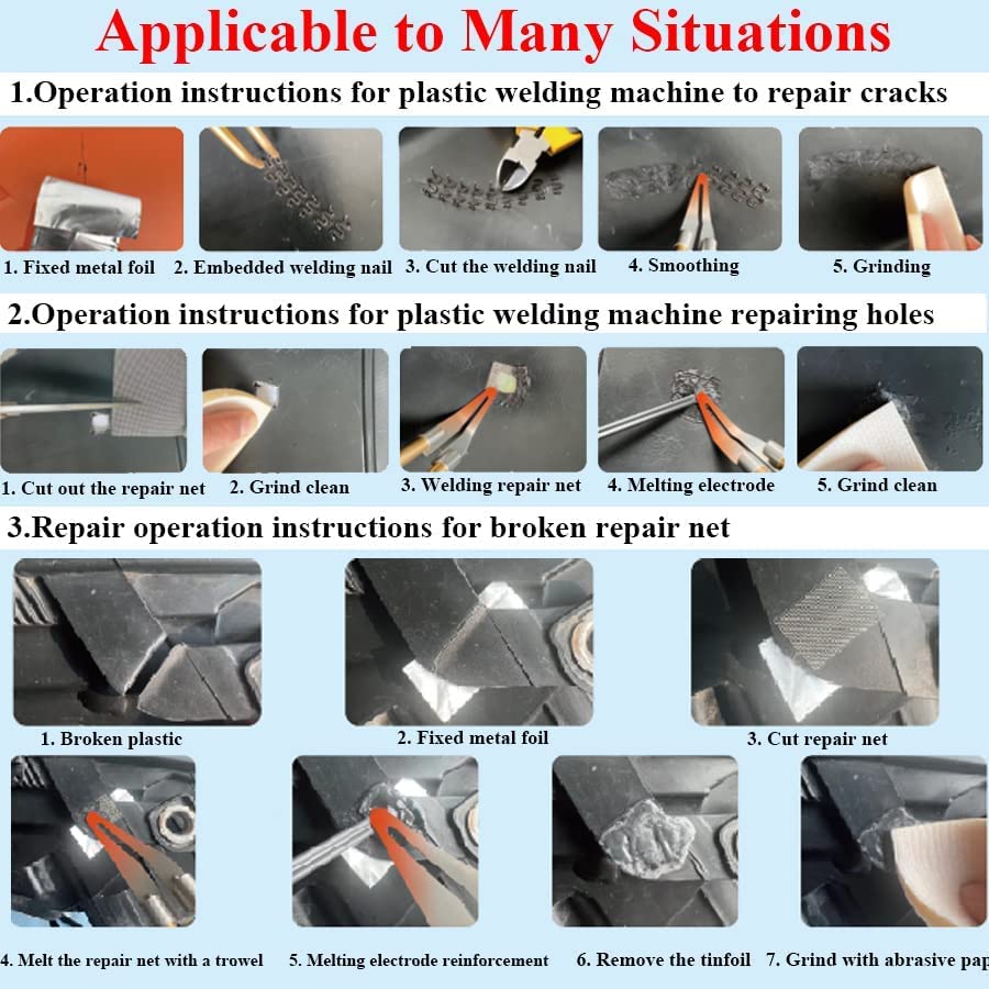 Ghguole 1000pcs hot staples pack ready for fast plastic repairs