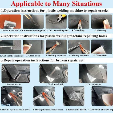 Ghguole 1000pcs hot staples pack ready for fast plastic repairs