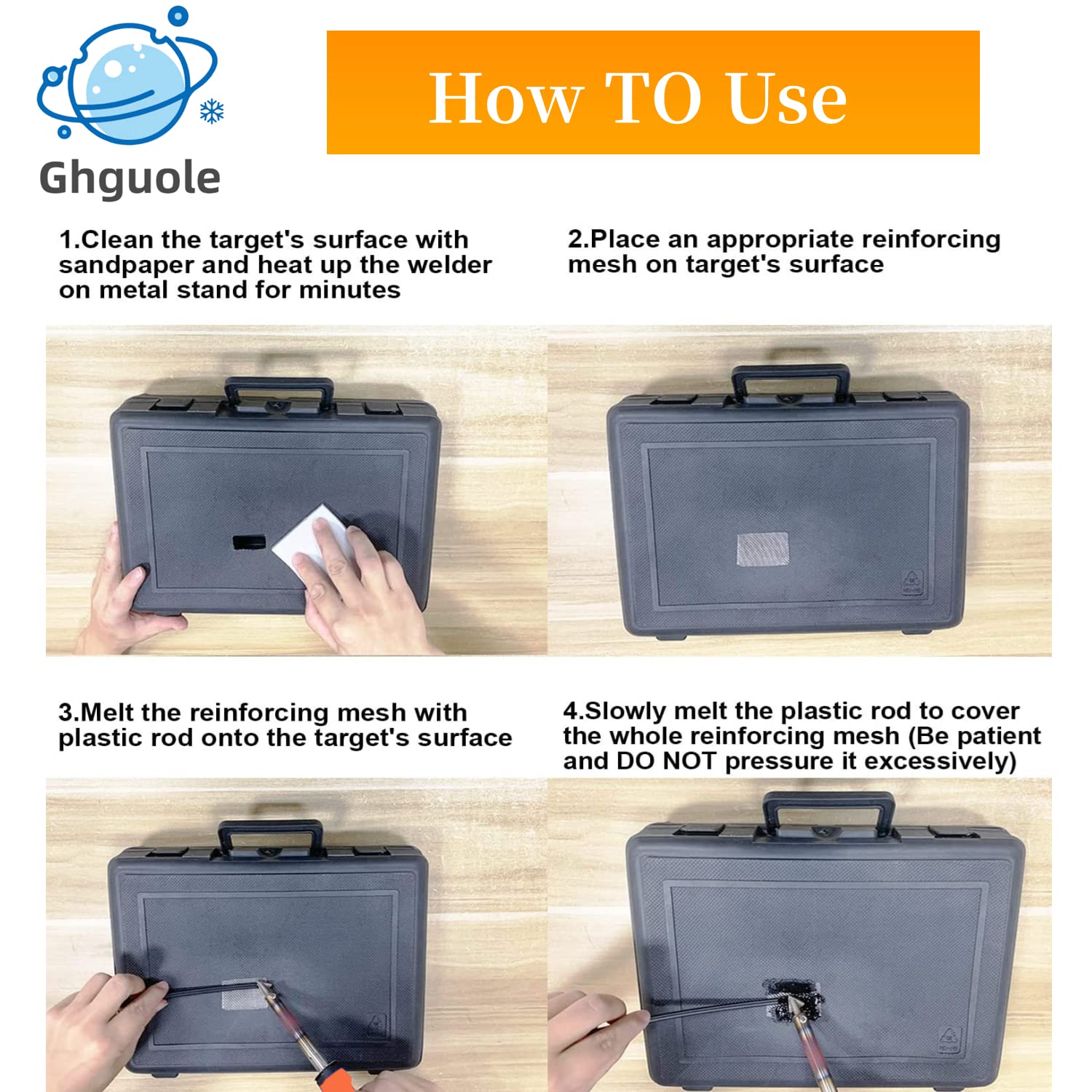 Ghguole 3-speed temperature control dial enables precise heat.