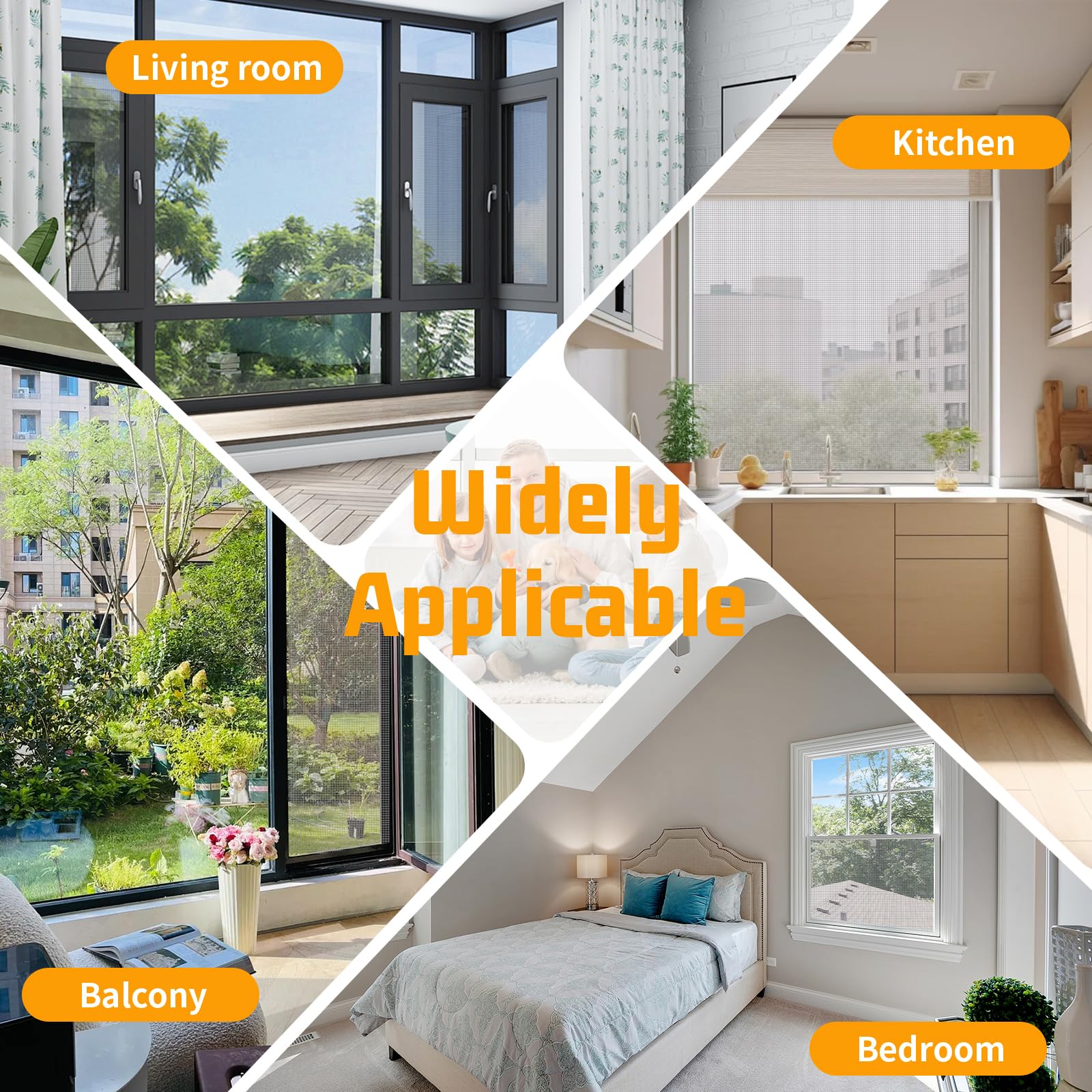 Ghguole grey window screen mesh provides durable insect protection for outdoor spaces.