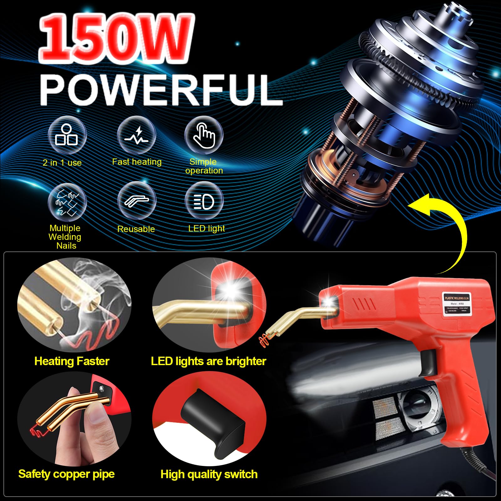 Ghguole welding rods eight-piece set for versatile bonding