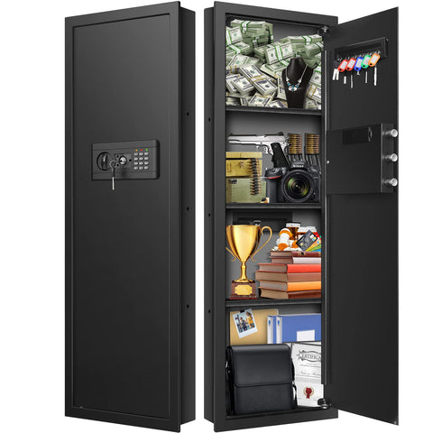GHJGAGE hidden wall safe between studs, front view, discreet and secure storage option.