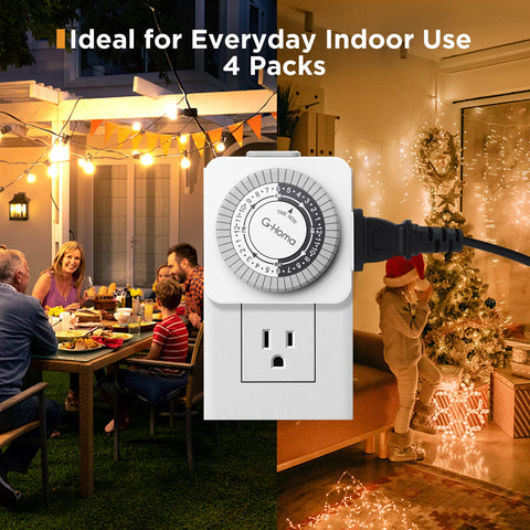 G-Homa ETL-listed timer provides safe, reliable indoor use.