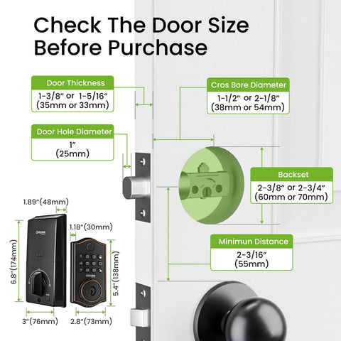 GHome Smart deadbolt lock weatherproof design for year-round use.