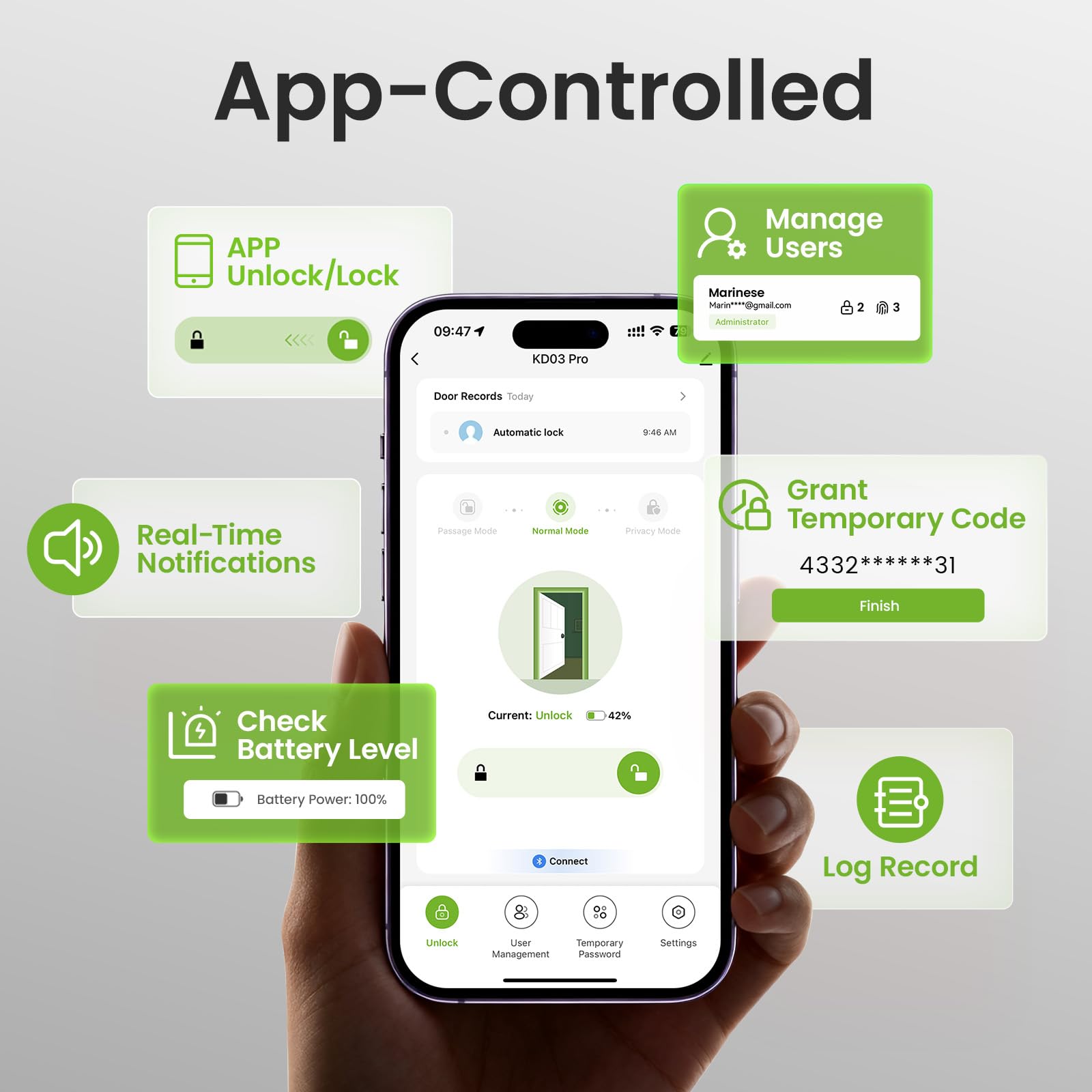 GHome Smart installation guide demonstrates tool-free setup for most US doors