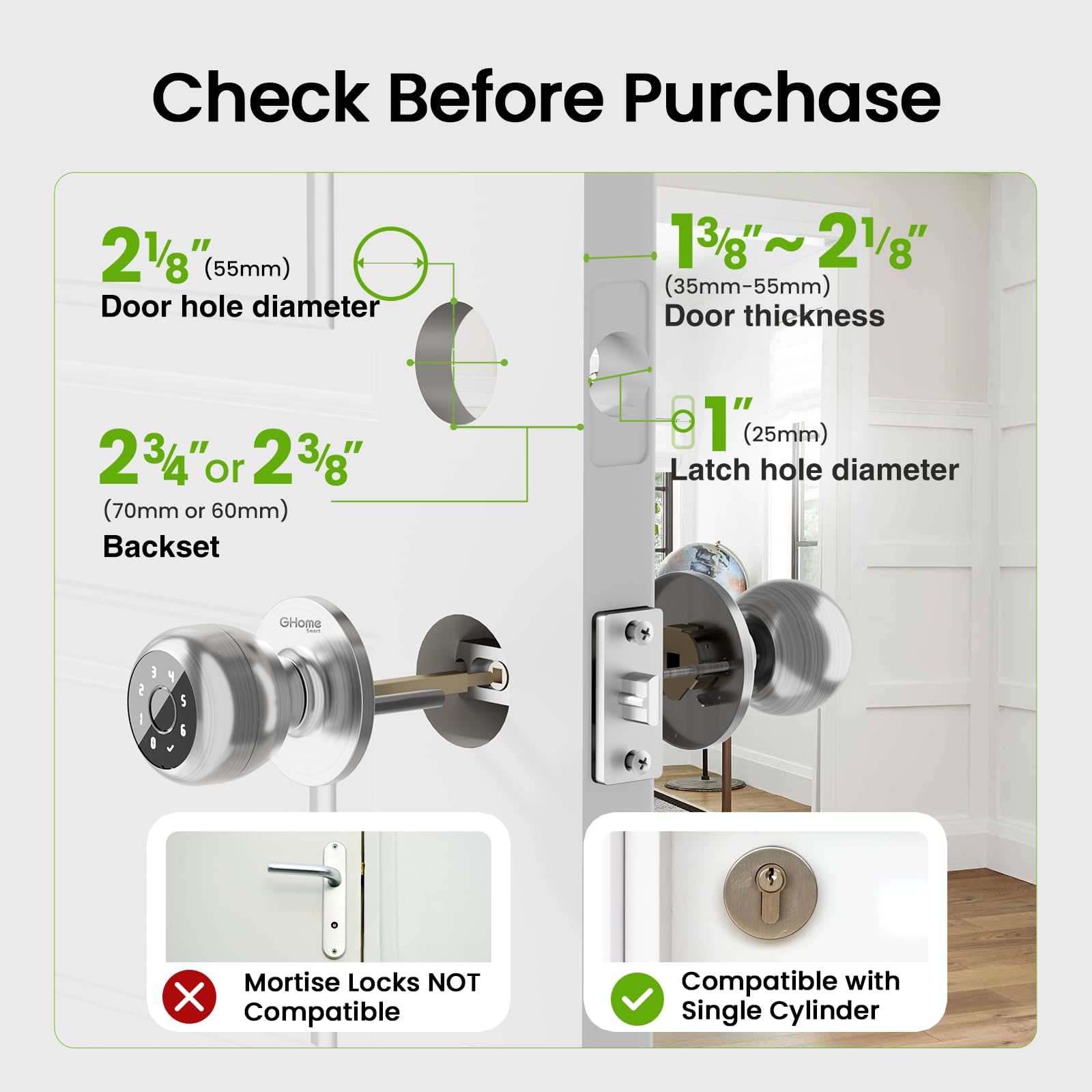 GHome Smart privacy-focused design with locally stored biometric data.