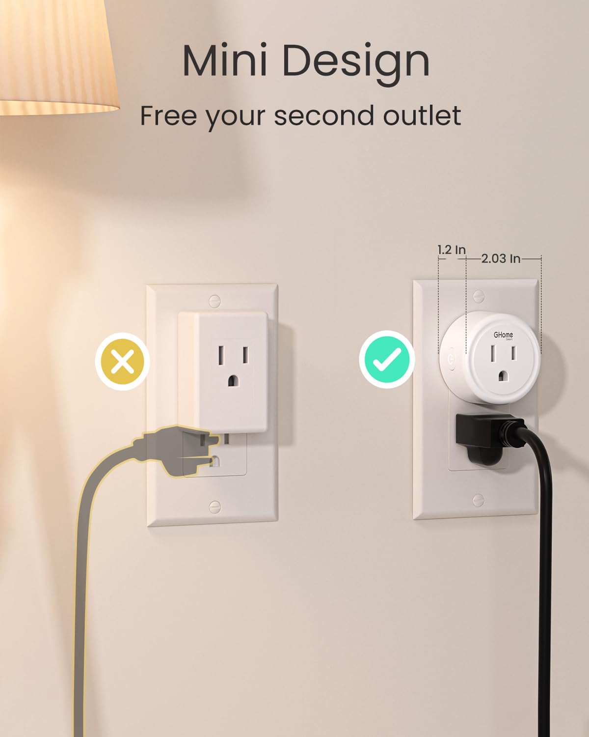 GHome Smart four-pack display for multi-room outlet setups.