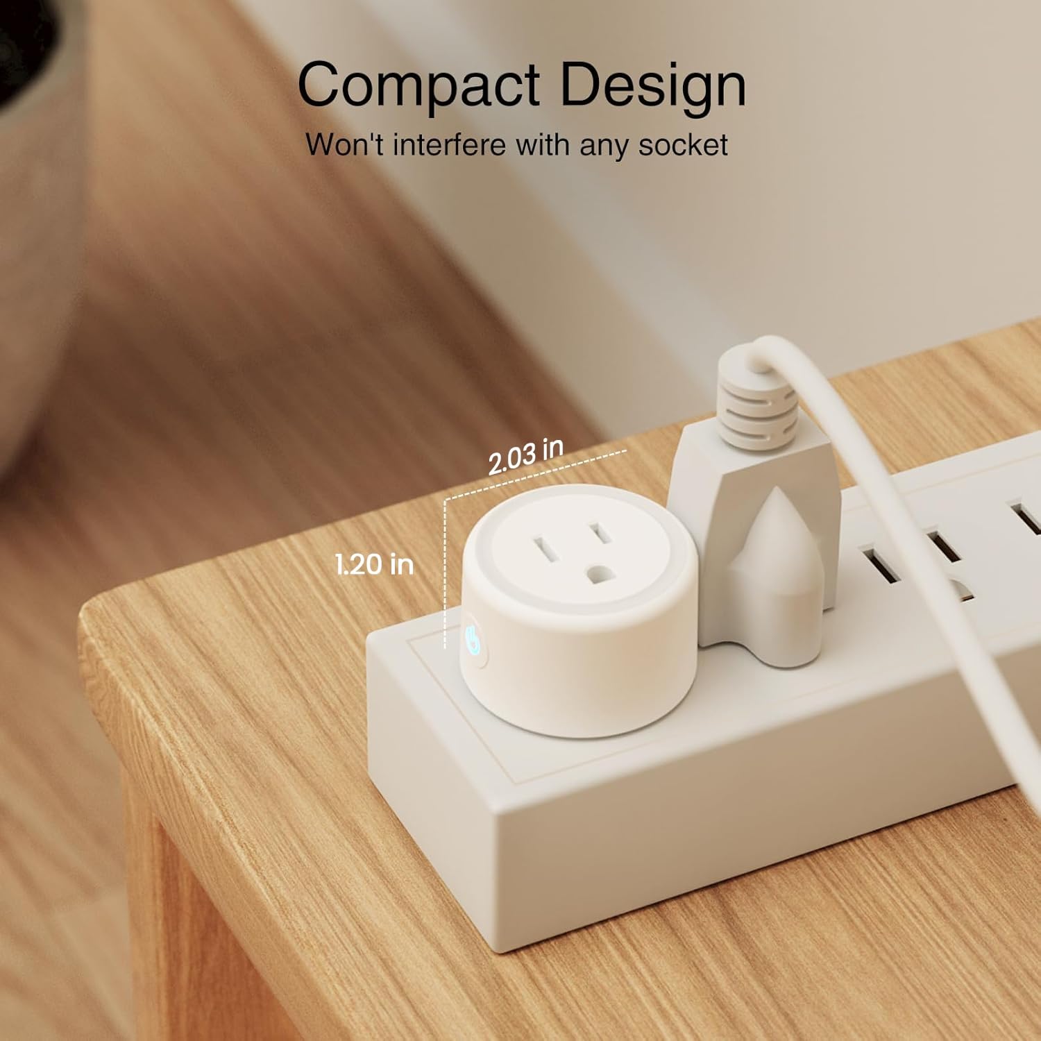 GHome Smart Plug group-control enables synchronized actions across multiple outlets.