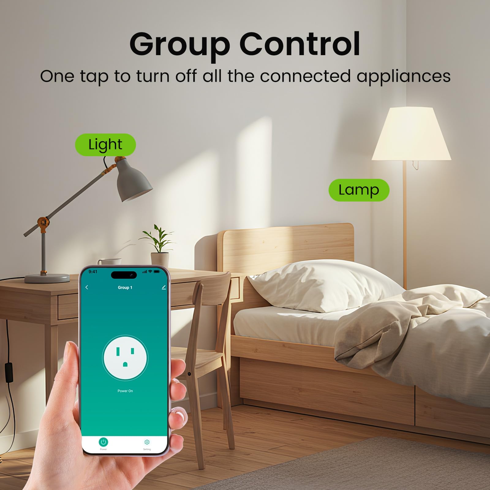 GHome Smart Plug Mini remote and group control setup.