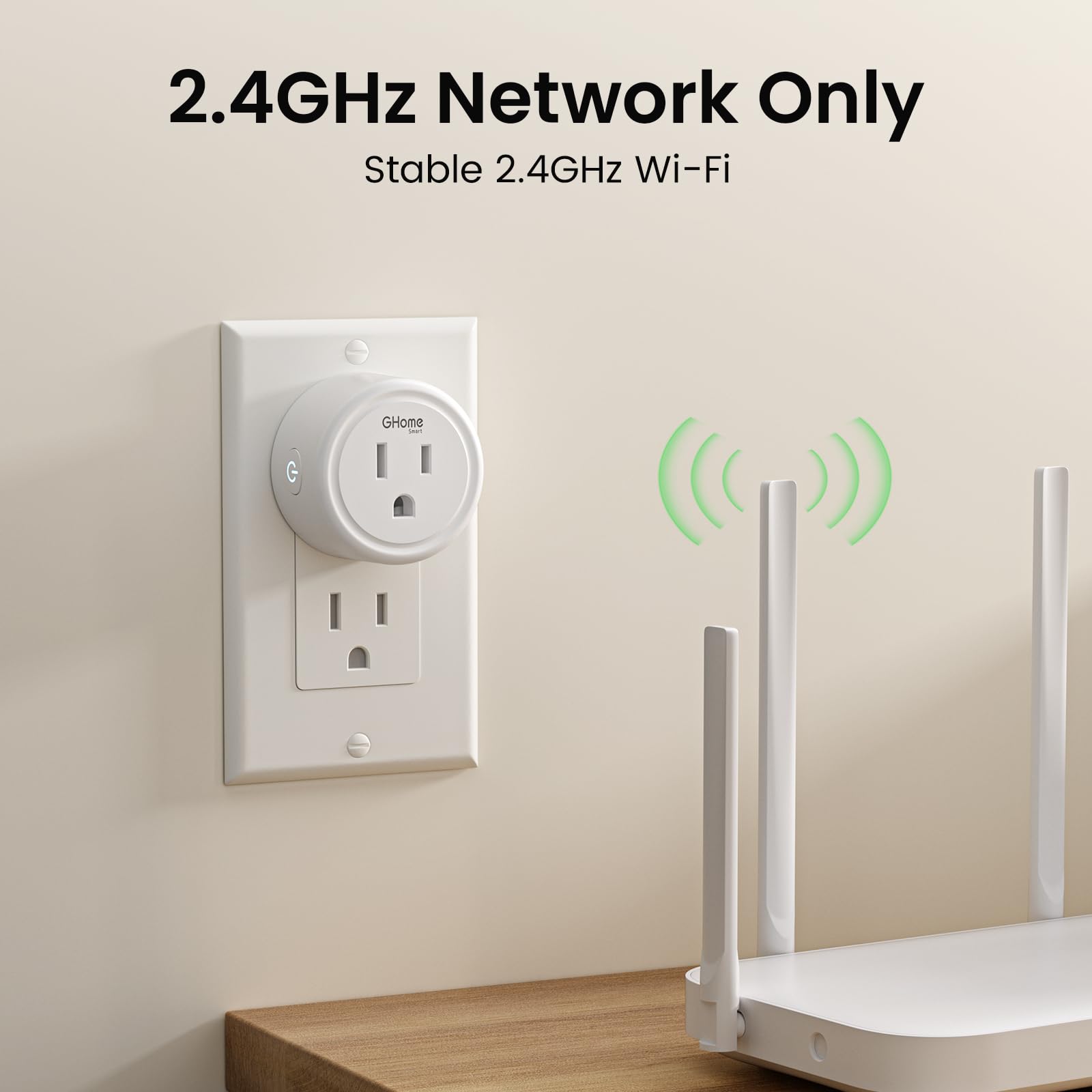 GHome Smart Plug Mini wall-outlet fit in compact homes.