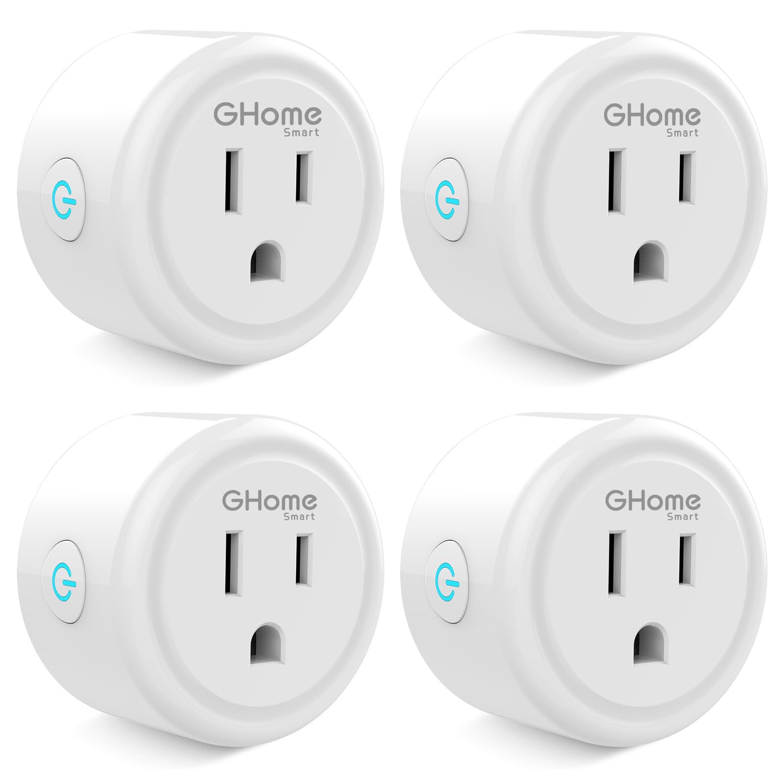 GHome Smart Plug Mini front view, compact design saves space.
