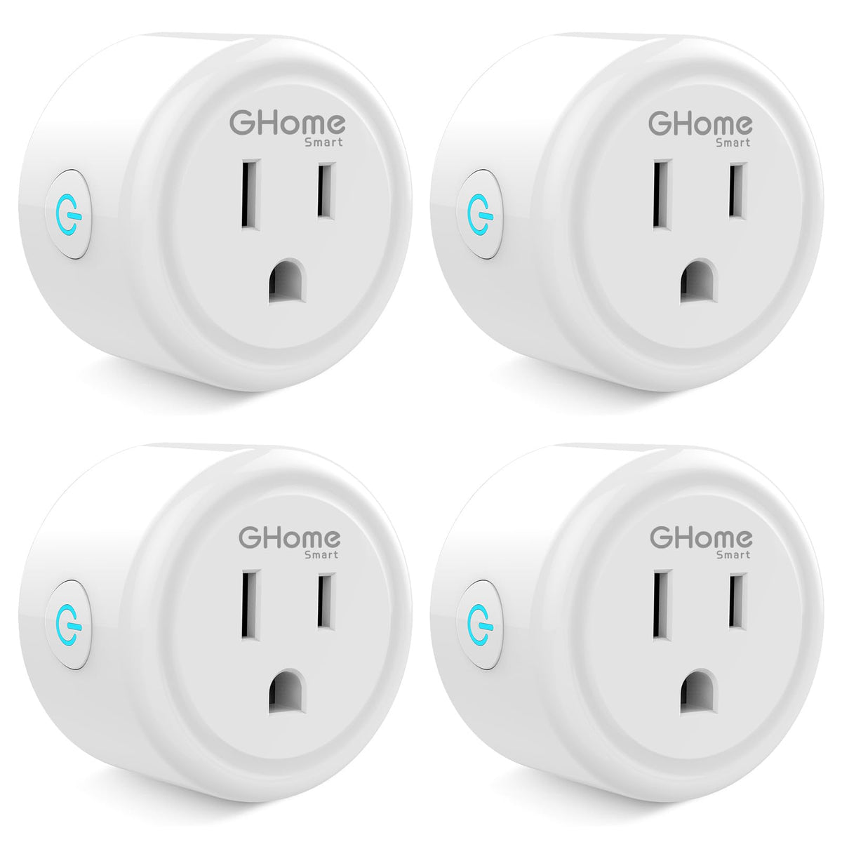 GHome Smart Plug Mini front view, compact design saves space.