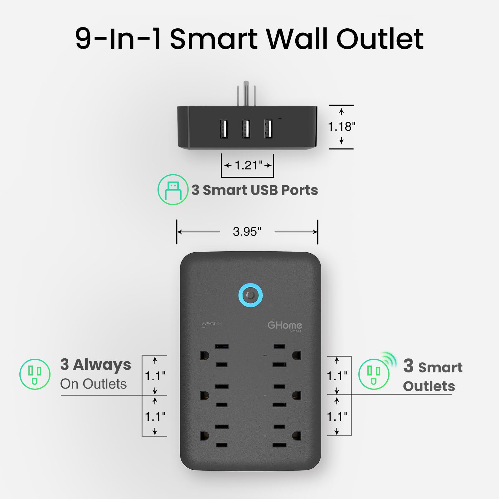 GHome Smart UV-resistant casing enhances durability and safety.