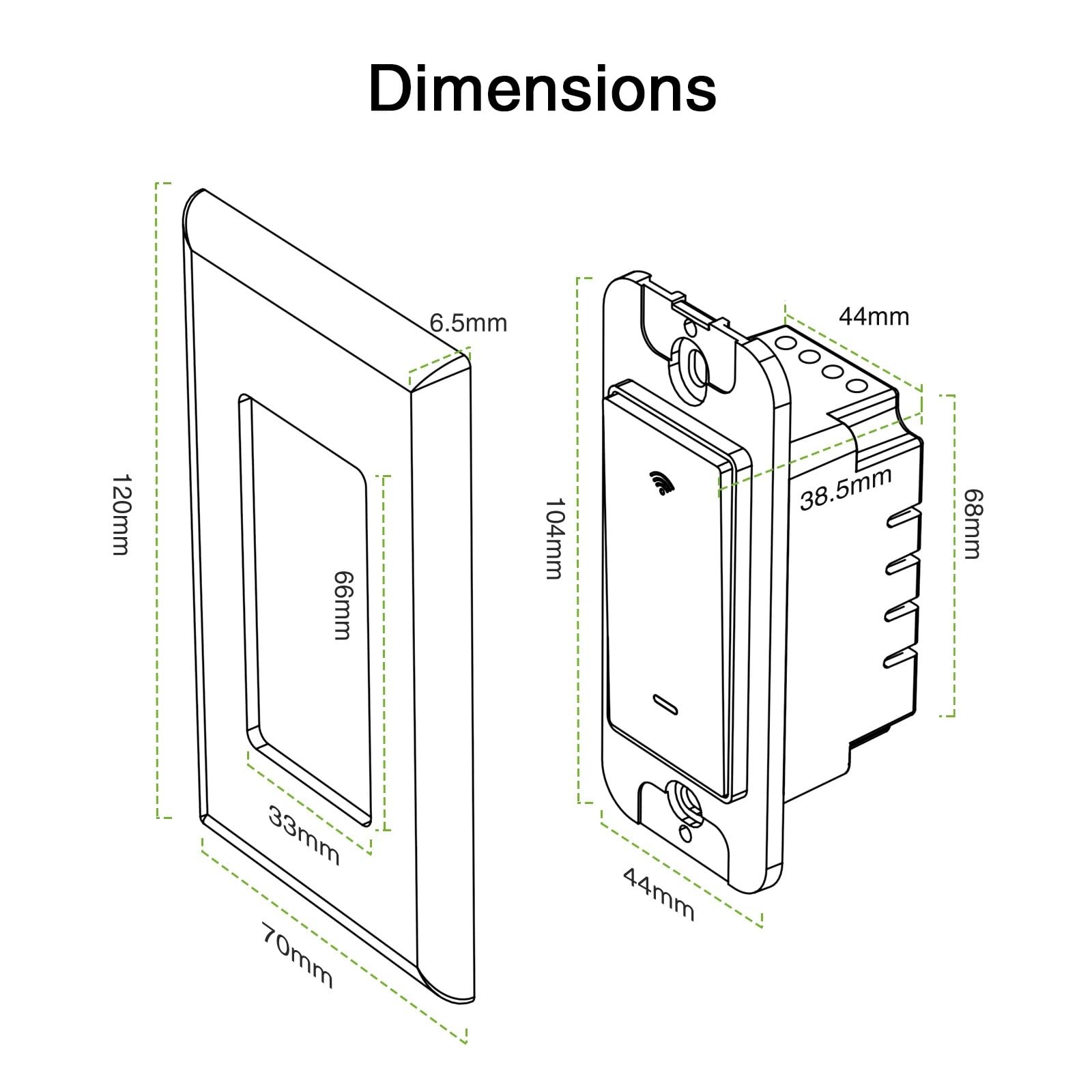 GHome Smart Switch requires neutral wire and includes jumper wires.