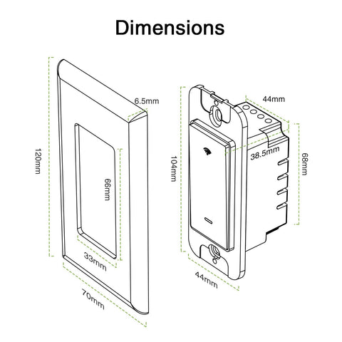 GHome Smart Switch requires neutral wire and includes jumper wires.