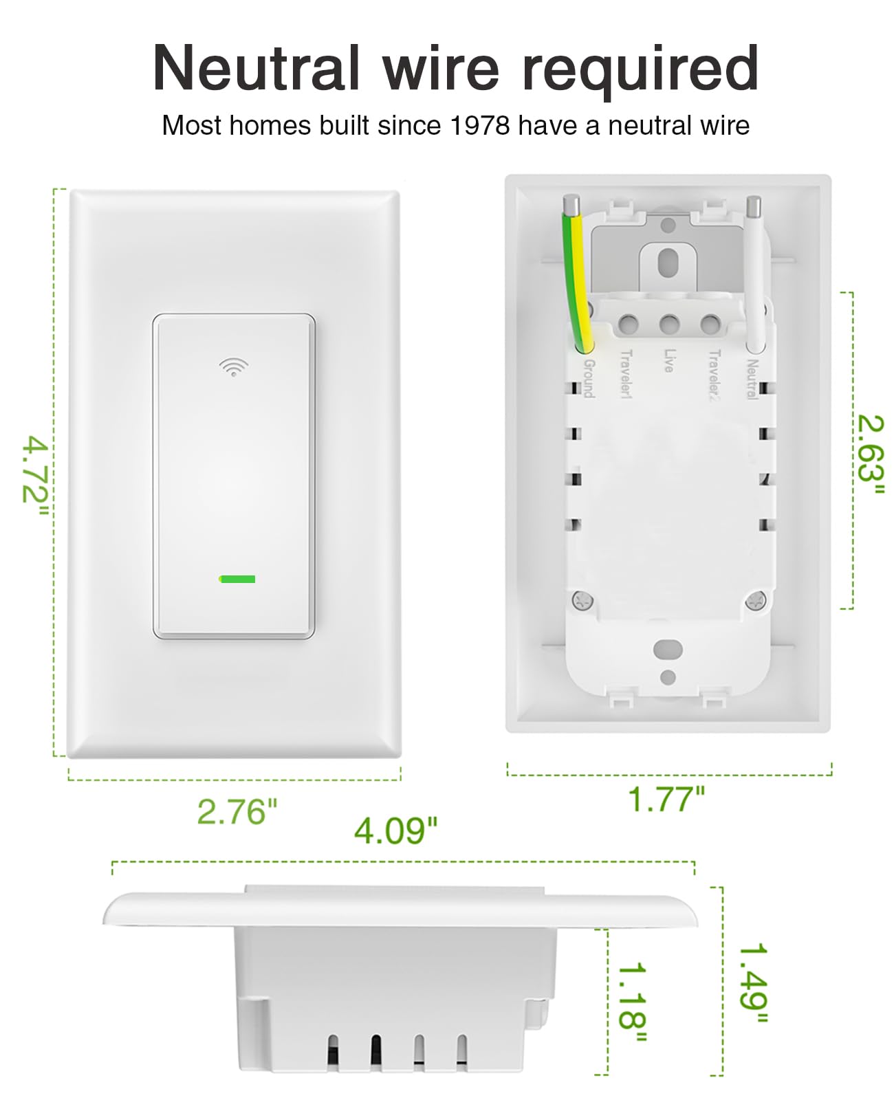 GHome Smart Switch porch lights schedule after sunset for automated ambiance.