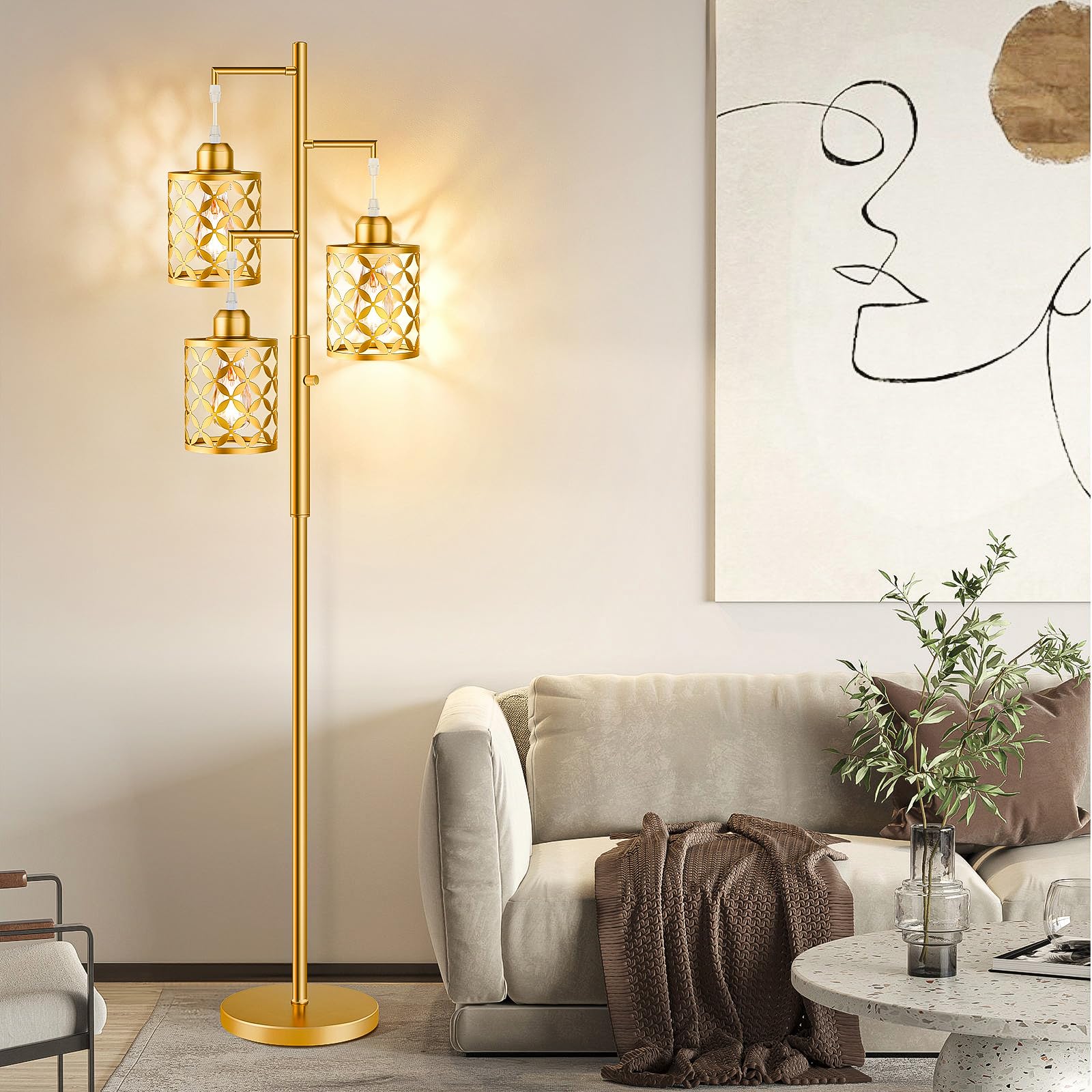 GHOOCEMLUX 80-inch cord offers flexible placement and reach.
