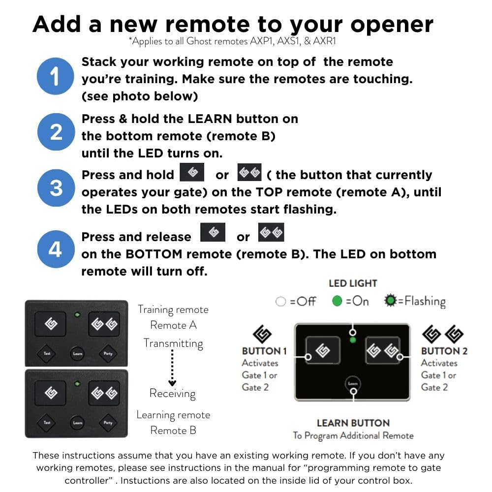 Ghost Controls AXP1 remote visor clip supports four orientation positions.