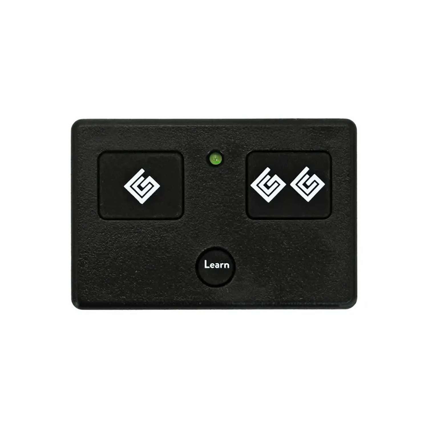 Ghost Controls AXS1 remote transmitter front view for easy gate access.