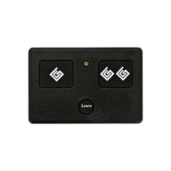 Ghost Controls AXS1 remote transmitter front view for easy gate access.