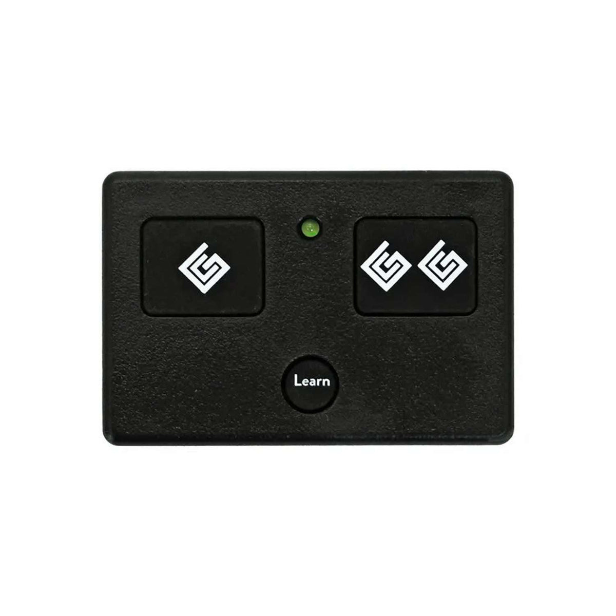 Ghost Controls AXS1 remote transmitter front view for easy gate access.