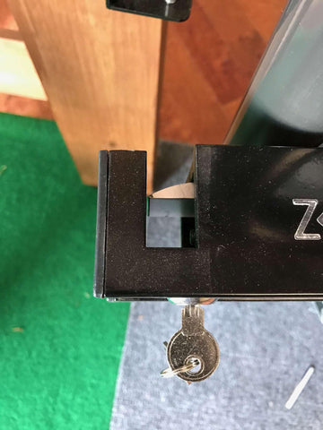 Ghost Controls AXZL ZombieLock 20-foot control cable wired to gate controller