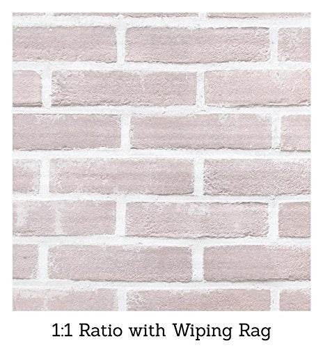 Finished brick fireplace with lighter texture after Giani Brick Transformations application.