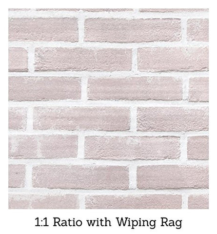 Finished brick fireplace with lighter texture after Giani Brick Transformations application.