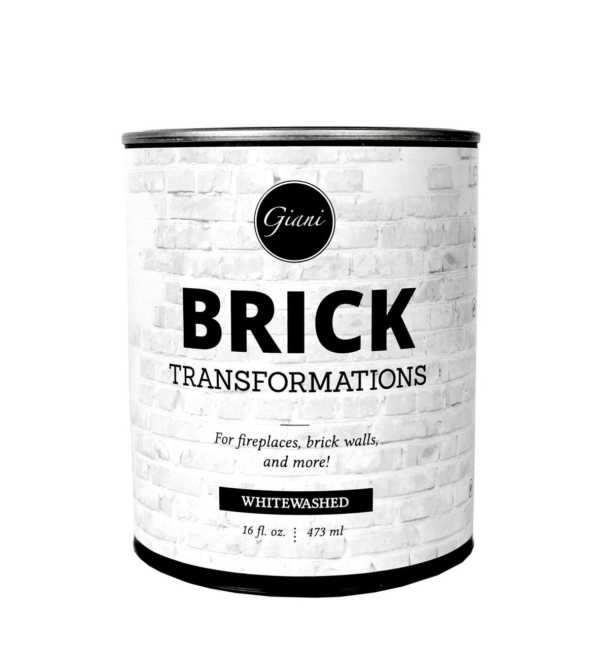 Giani Brick Transformations whitewash being poured on brick for a bright makeover.
