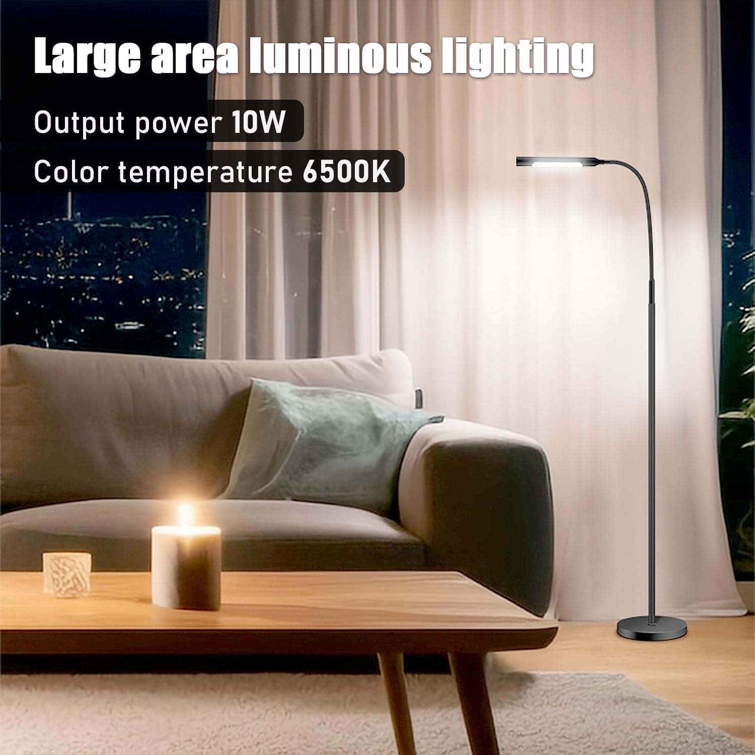 GIANTLUMI floor lamp memory function remembers your last lighting setup