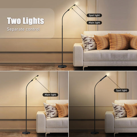 GIANTLUMI floor lamp spotlight focusing light for tasks and ambiance