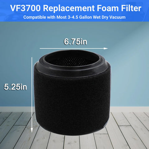 GIBTOOL VF3700 close-up shows foam layers for heavy-duty liquid pickup.