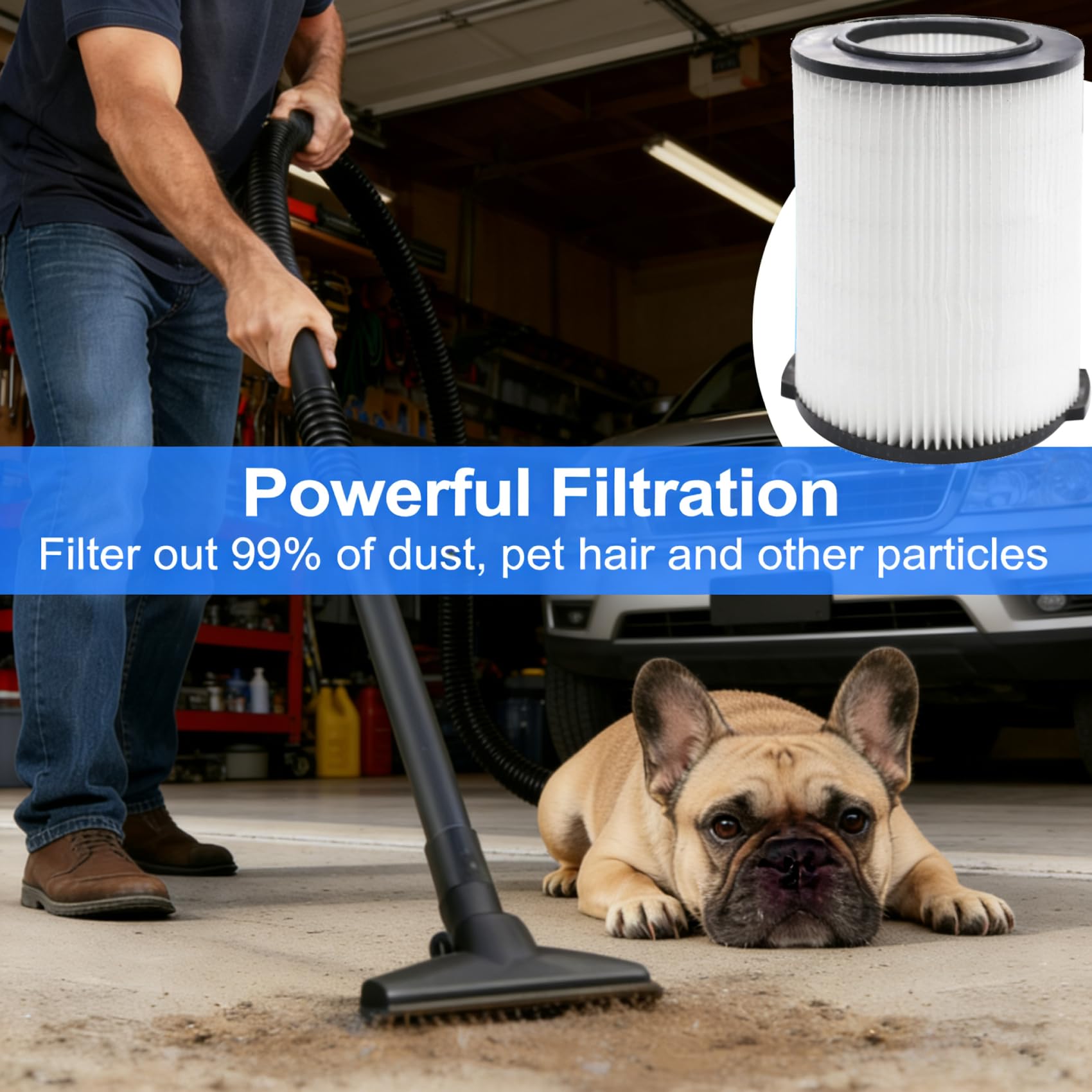 GIBTOOL VF4000 durable and easy-to-clean filter construction.