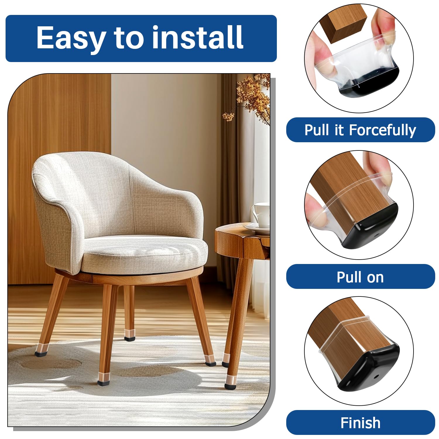 GICUNK carpet protection floor protectors glide smoothly across fibers.