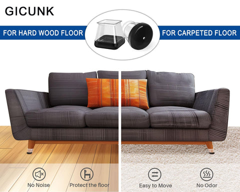 GICUNK silicone bottom chair leg slider demonstrates durable, secure fit