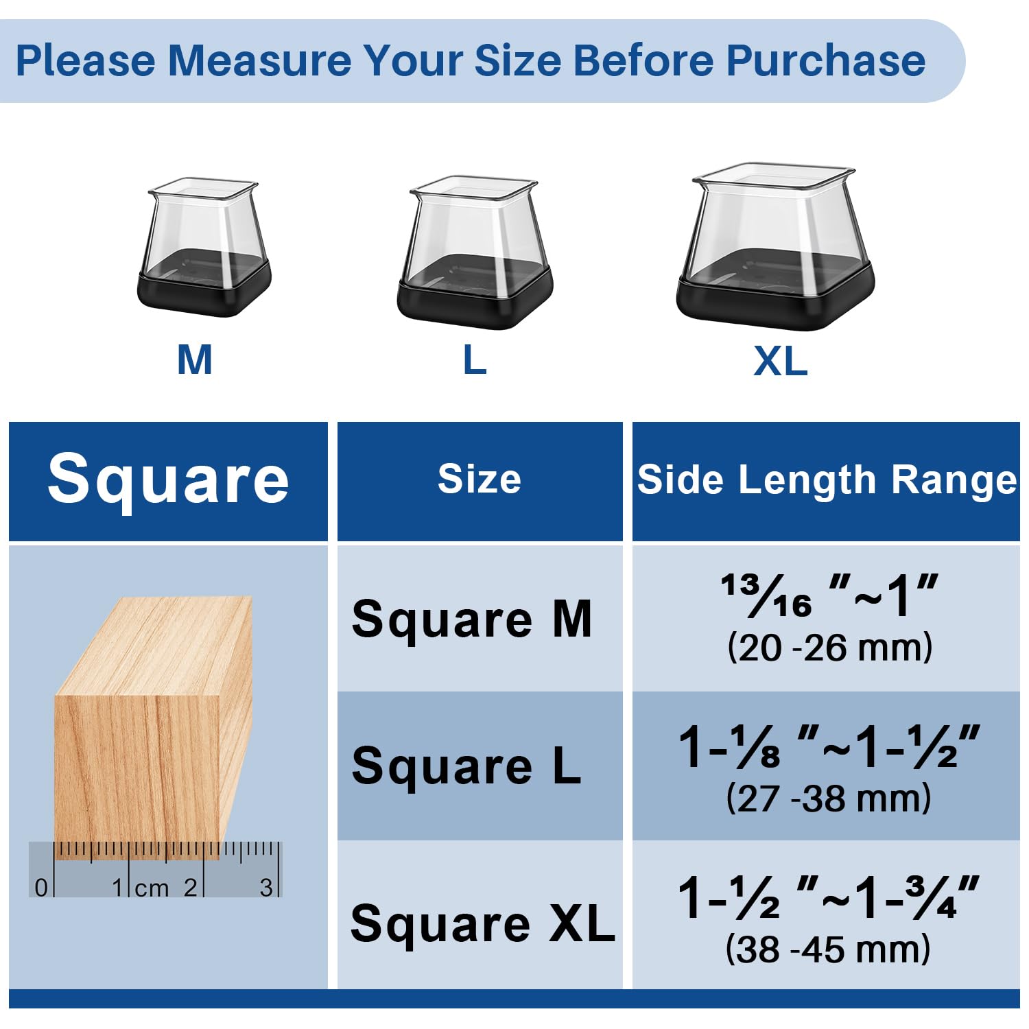 GICUNK easy-install sliders demonstrate quick setup on furniture legs.