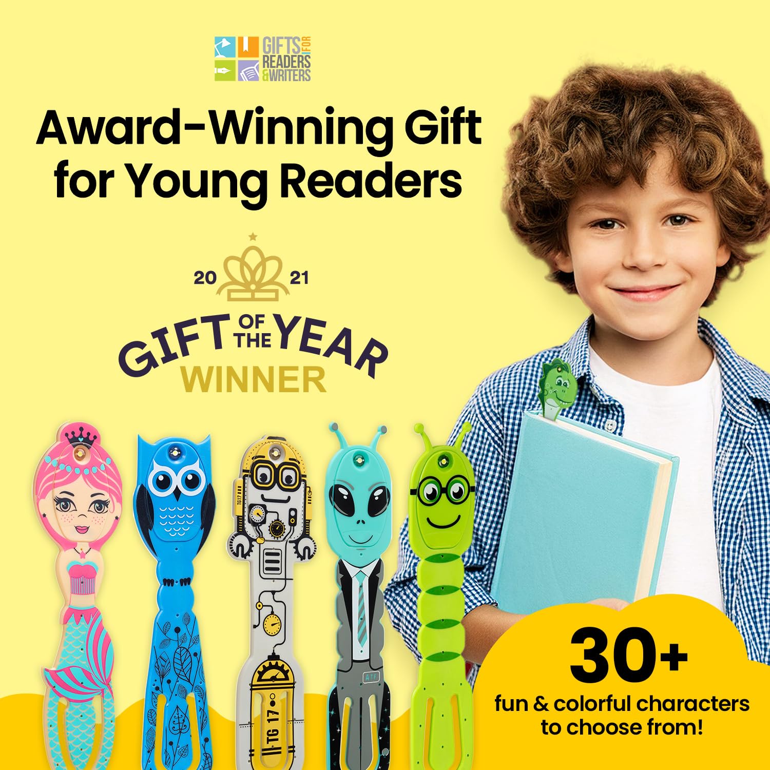 Gifts for Readers & Writers travel-friendly kid light helps reads on the go.