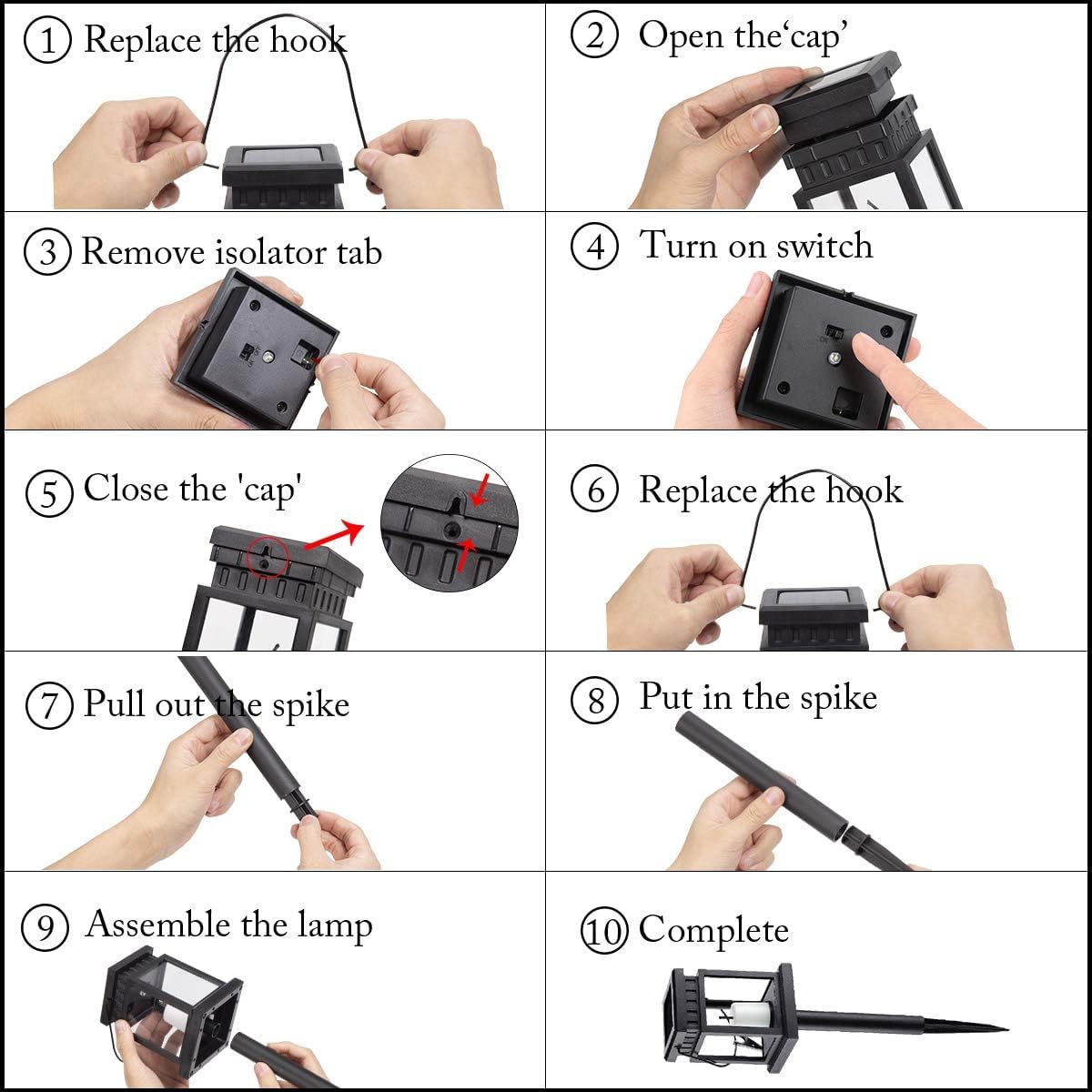 GIGALUMI 8-pack includes sturdy clamps for secure mounting