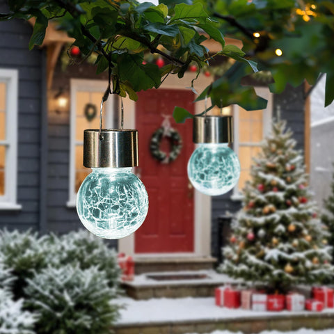 GIGALUMI multi-color changing LEDs brighten paths and patios.
